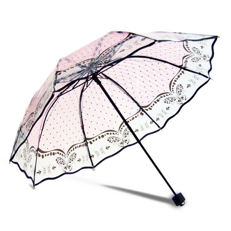 Transparent Umbrella Print Umbrella